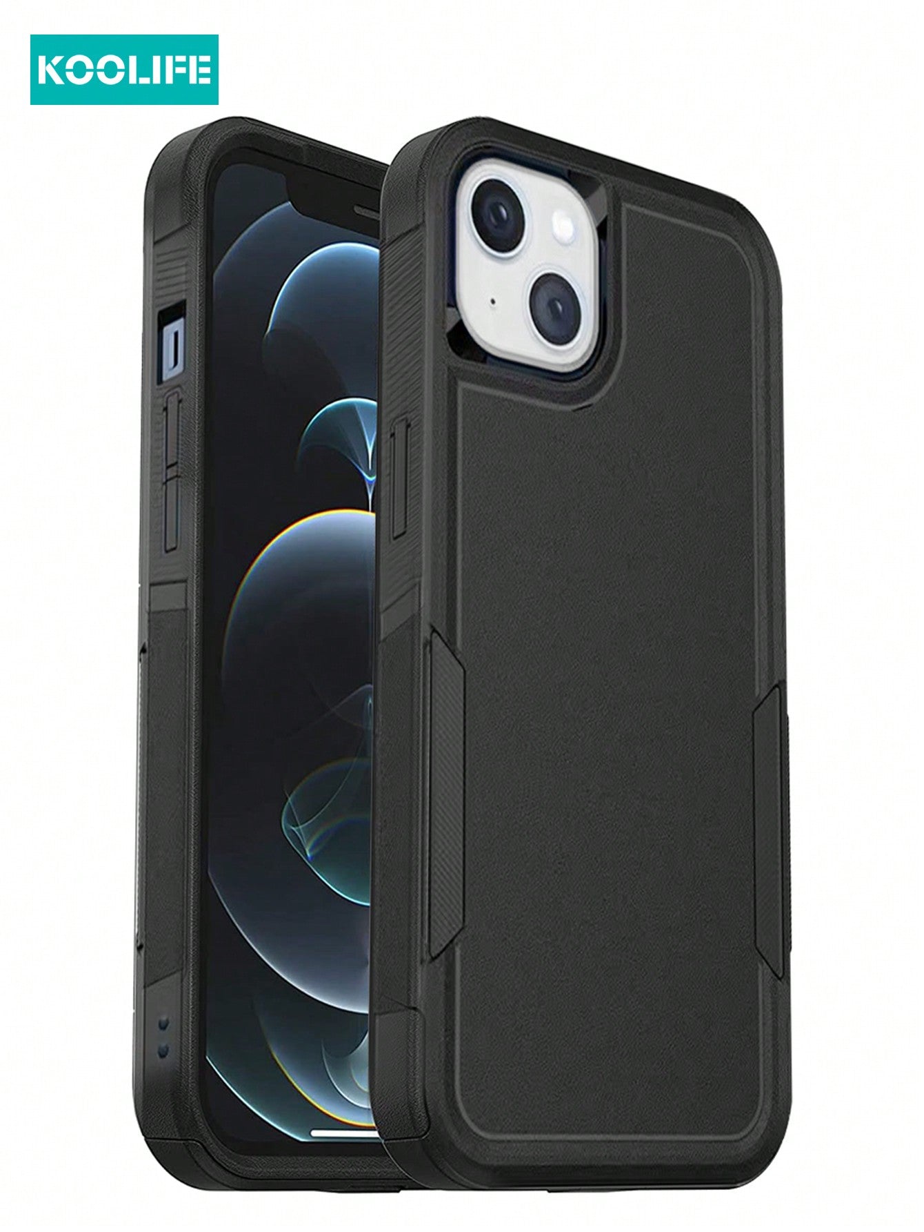 Green Koolife 1pc Double Layer Thickened Anti-Fall Shockproof High-End Business Phone Case Compatible With Apple IPhone 12/12 Pro/12 Pro Max/13/13 Pro/13 Pro Max/14/14 Plus/14 Pro/14 Pro Max/15/15 Pro/15 Plus/15 Pro Max