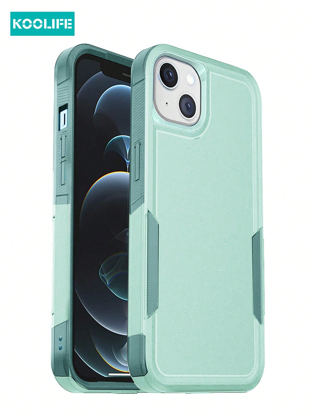 Koolife 1pc Double-Layer Shockproof Business Phone Protective Case Compatible With Apple IPhone 12/12 Pro/12 Pro Max/13/13 Pro/13 Pro Max/14/14 Plus/14 Pro/14 Pro Max/15/15 Pro/15 Plus/15 Pro Max