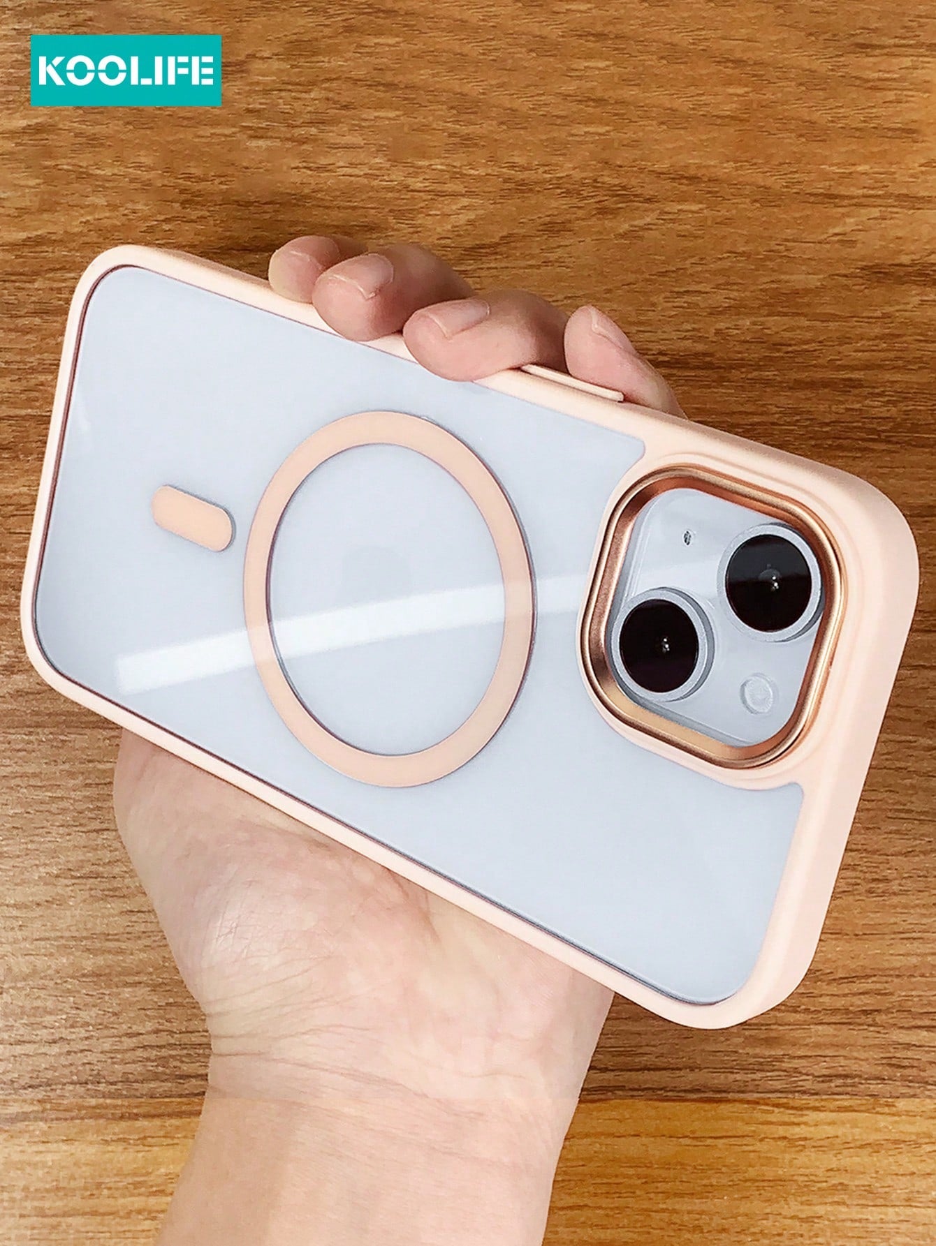 Koolife Shockproof Magnetic Case Compatible With IPhone 11/12/13/14/15 Promax - Ultimate Protection With Thick TPU+PC Material, Transparent Design To Show True Colors Of The Phone
