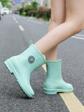 Japanese-Style Women's Cute And Sweet Soft And Lightweight Rain Boots With Non-Slip And Waterproof Sole, Suitable For All Seasons, Ideal For Outdoor Activities Such As Working In Kitchens, Washing Cars, And Field Trips