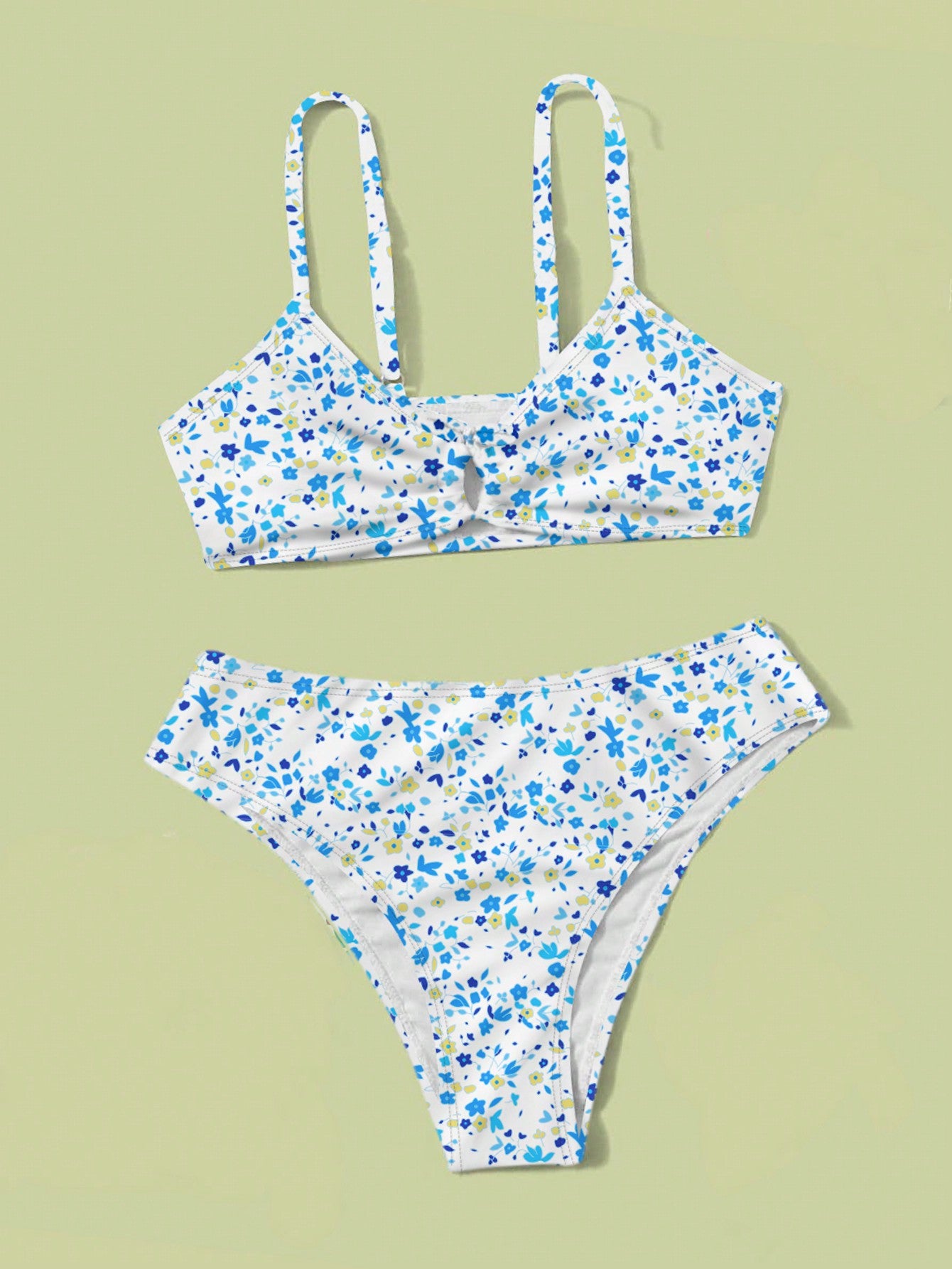 Teen Girls Ditsy Floral Bikini Set Summer Beach
