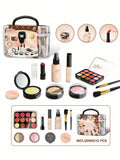Kids Girls Pretend Makeup Set, Kids Pretend Toy Makeup Set For Little Girls, Pretend Toy Makeup Set, Gift For Kids Girls 3 4 5 Years Old And Up