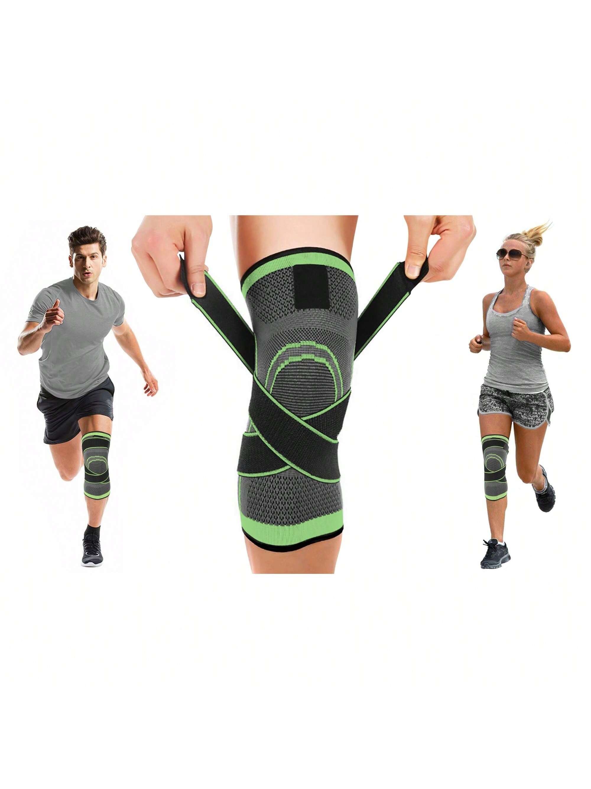 Compression Knee Sleeve With Adjustable Straps