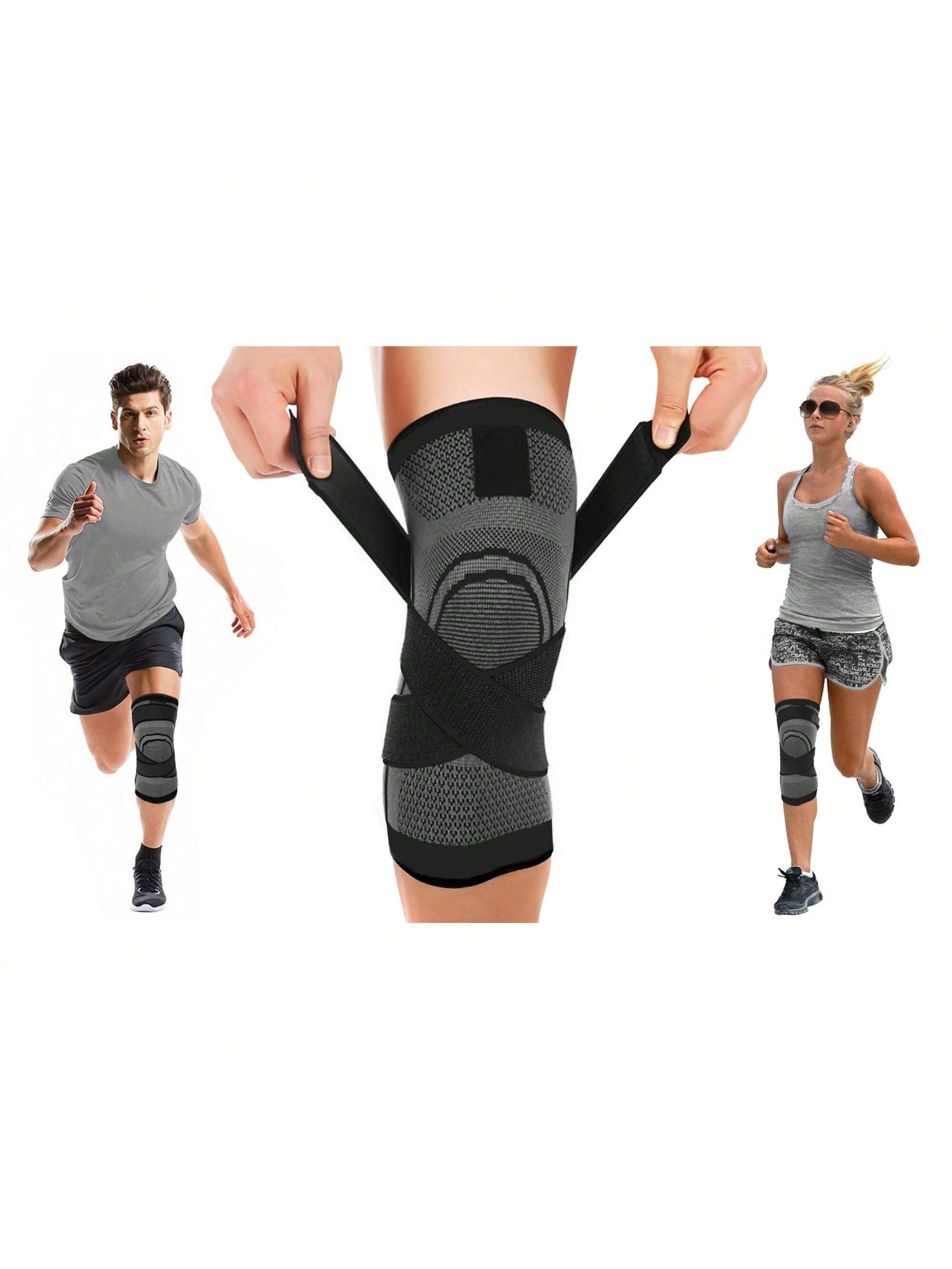 Compression Knee Sleeve With Adjustable Straps