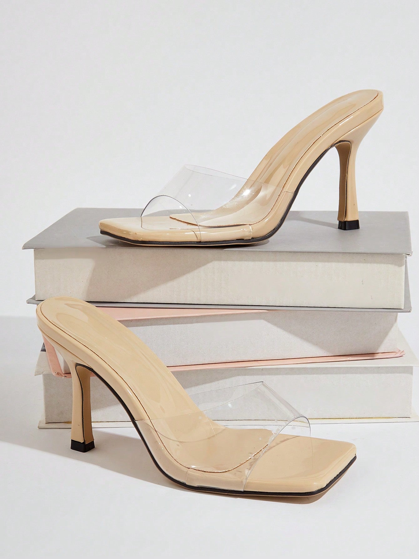 Coffee Brown Suede Fashionable Women's High Heeled Sandals