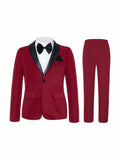 Souflis Young Boy Gentleman Suit 2pcs/Set Plaid Short Sleeve Suit And Shorts With Bow Tie, Perfect For Birthday Parties, Evening Events, Weddings, Christenings And 1st Birthdays