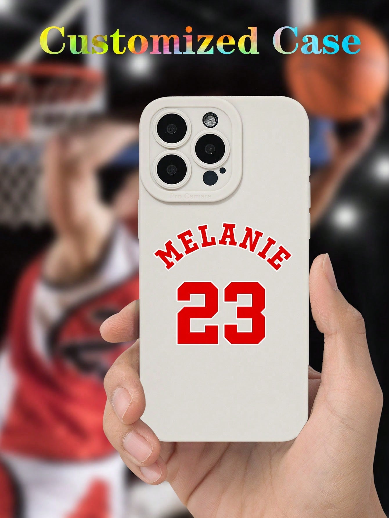 Customized Personalized Name Jersey Number Full Coverage Commemorative Anti-Drop Phone Case TPU Transparent Soft Shell Compatible With Iphone 11/12/13/14/15 Pro Max