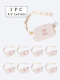 1pc Girls' Waist Bag, Fashionable Crossbody Waist Pack With Adjustable Shoulder Strap, Suitable For Daily Use, Outdoor, Travel, Hiking, Jogging, Cycling, Portable To Carry, Ideal Gift Choice