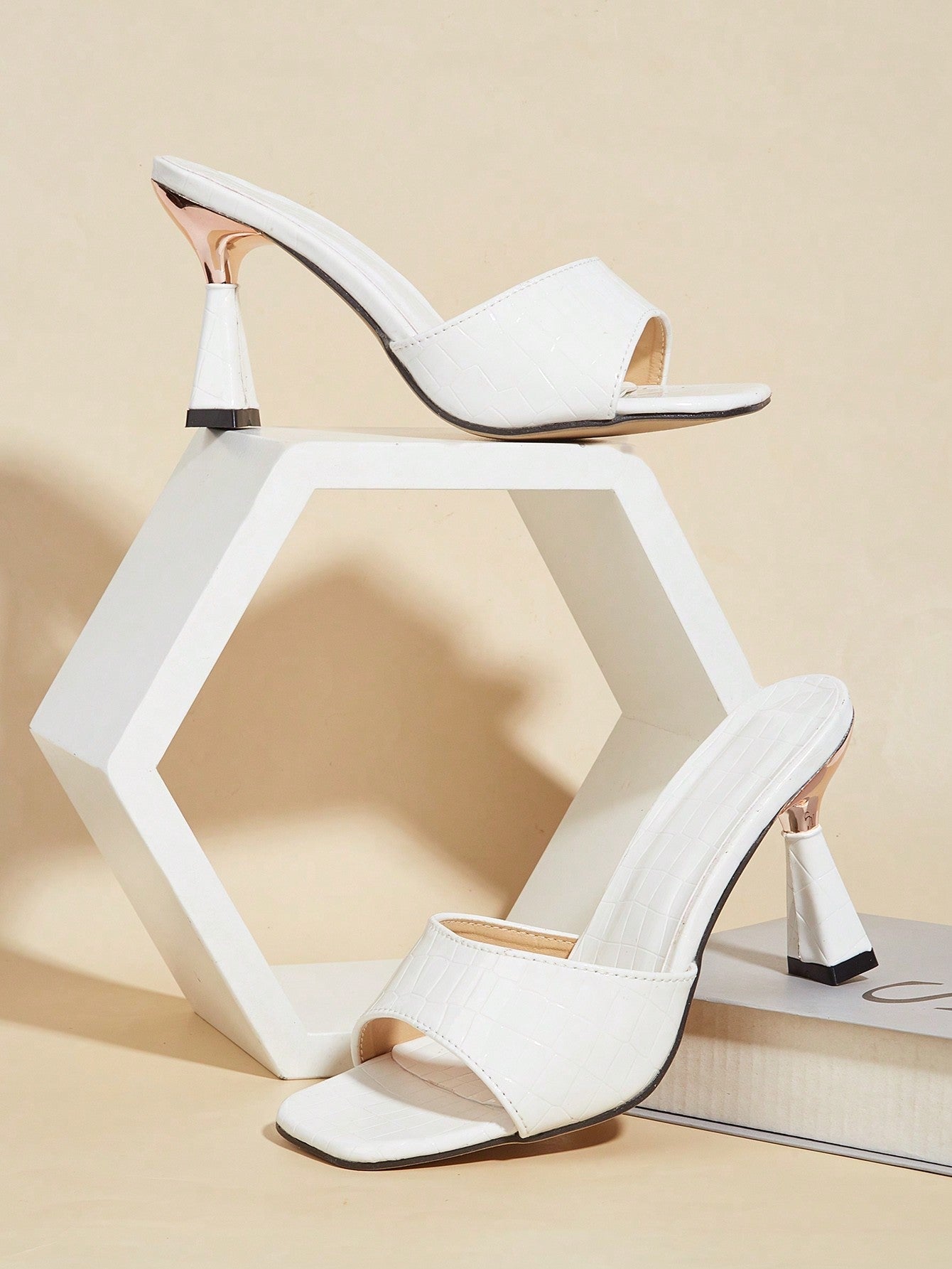 Coffee Brown Suede Fashionable Women's High Heeled Sandals