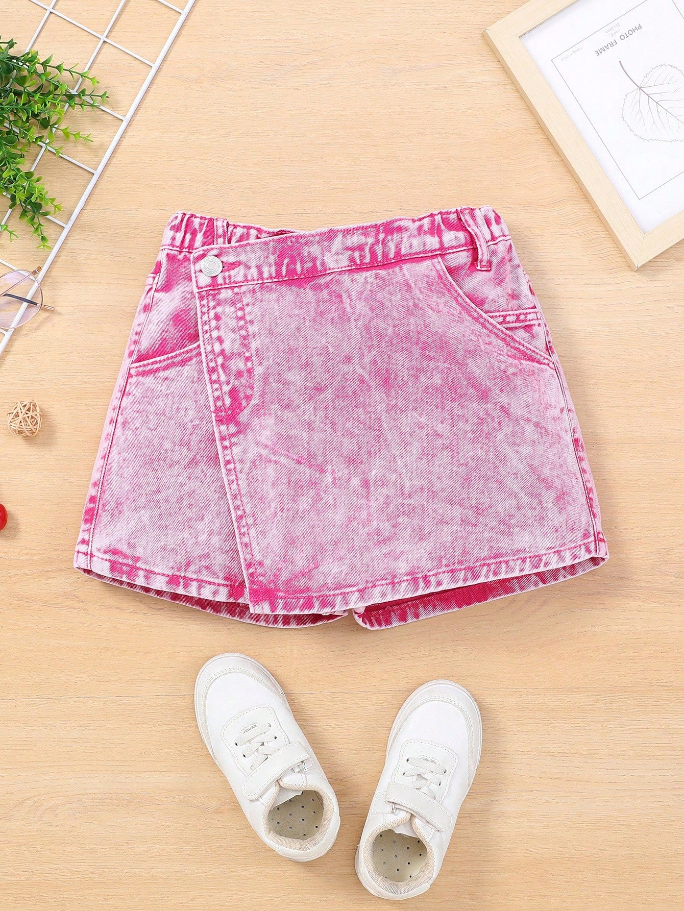 Streecool Kids Tween Girl's Holiday Casual Wrapped Denim Mini Skirt