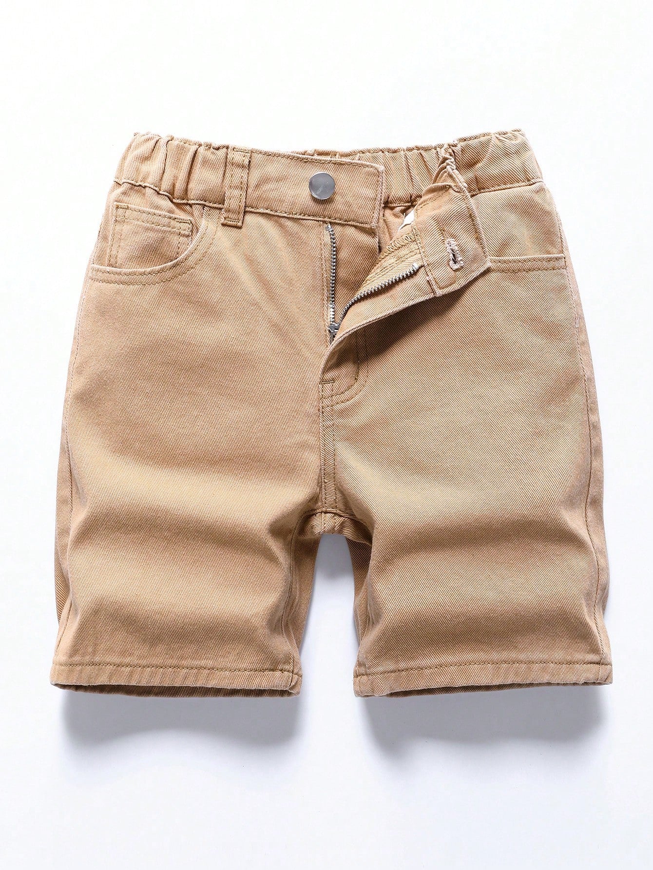 Summer All-Match Loose Straight Comfortable Denim Shorts For Tween Boys