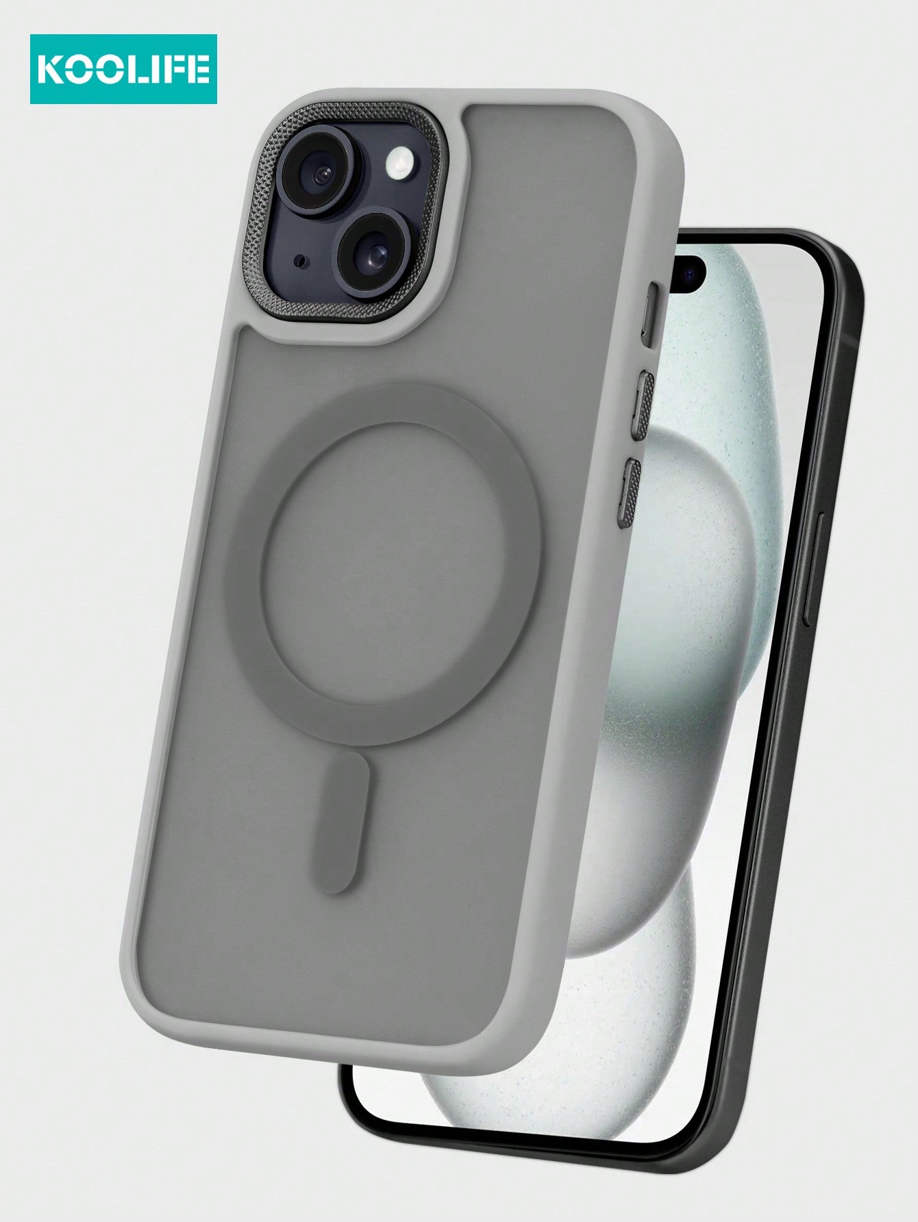 Koolife 1pc Magnetic Charging Shockproof Oil-Sprayed Skin Feel Phone Case With Personality Frame Design, Large Camera Hole, PC+TPU Protection Case Compatible With IPhone 11/11 Pro/11 Pro Max/12/12 Pro/12 Pro Max/13/13 Pro/13 Pro Max/14/14 Plus/14 Pro/14 P