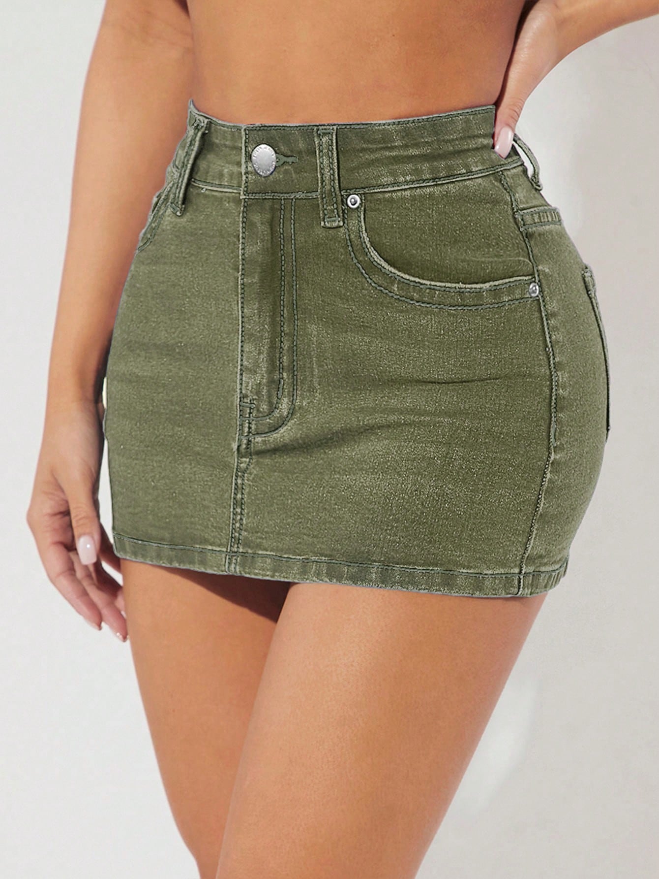 Bodycon Denim Skirt