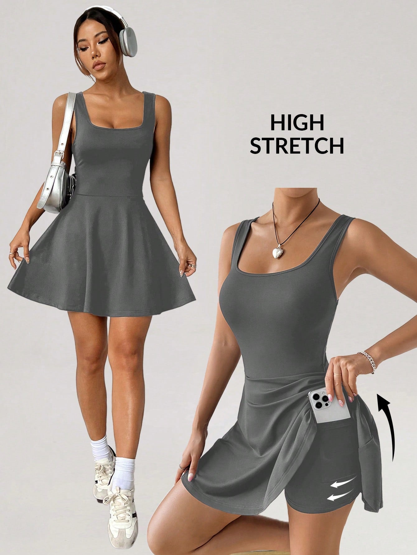 Blue Knitted Sleeveless Bodycon Jumpsuit