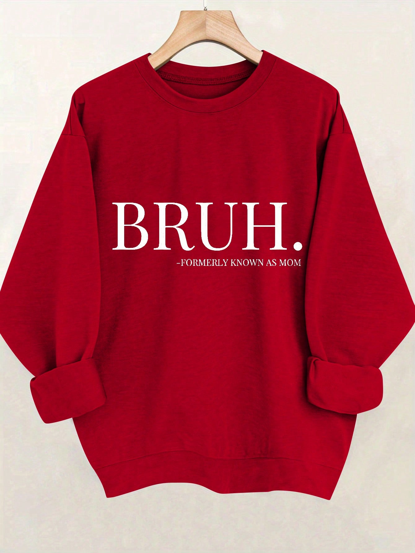 Casual Graphic Print Sweatshirt, Spring/Autumn