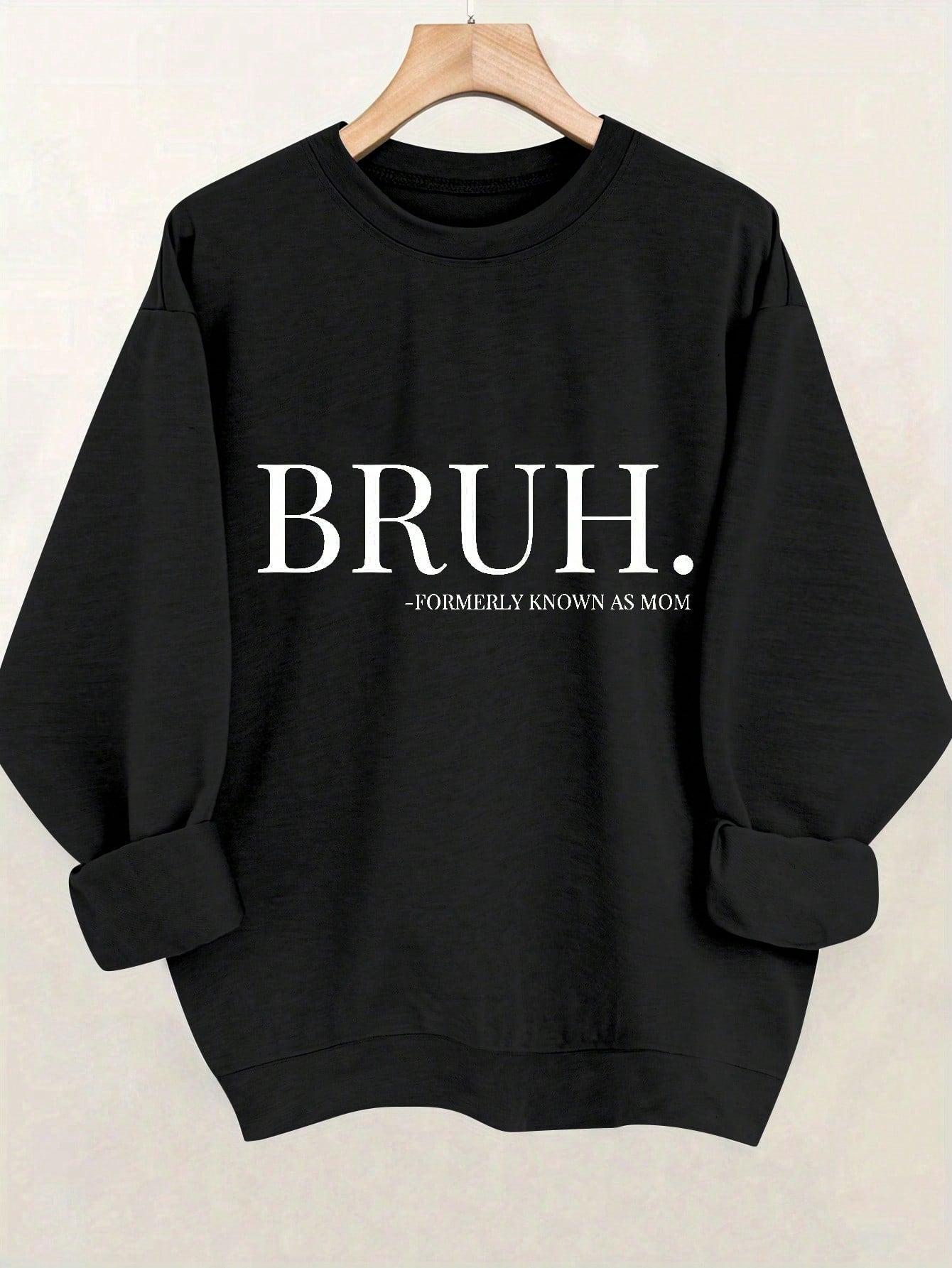 Casual Graphic Print Sweatshirt, Spring/Autumn