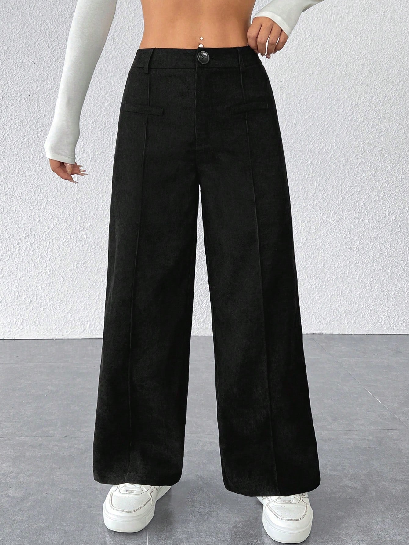Solid Wide Leg Summer Pants