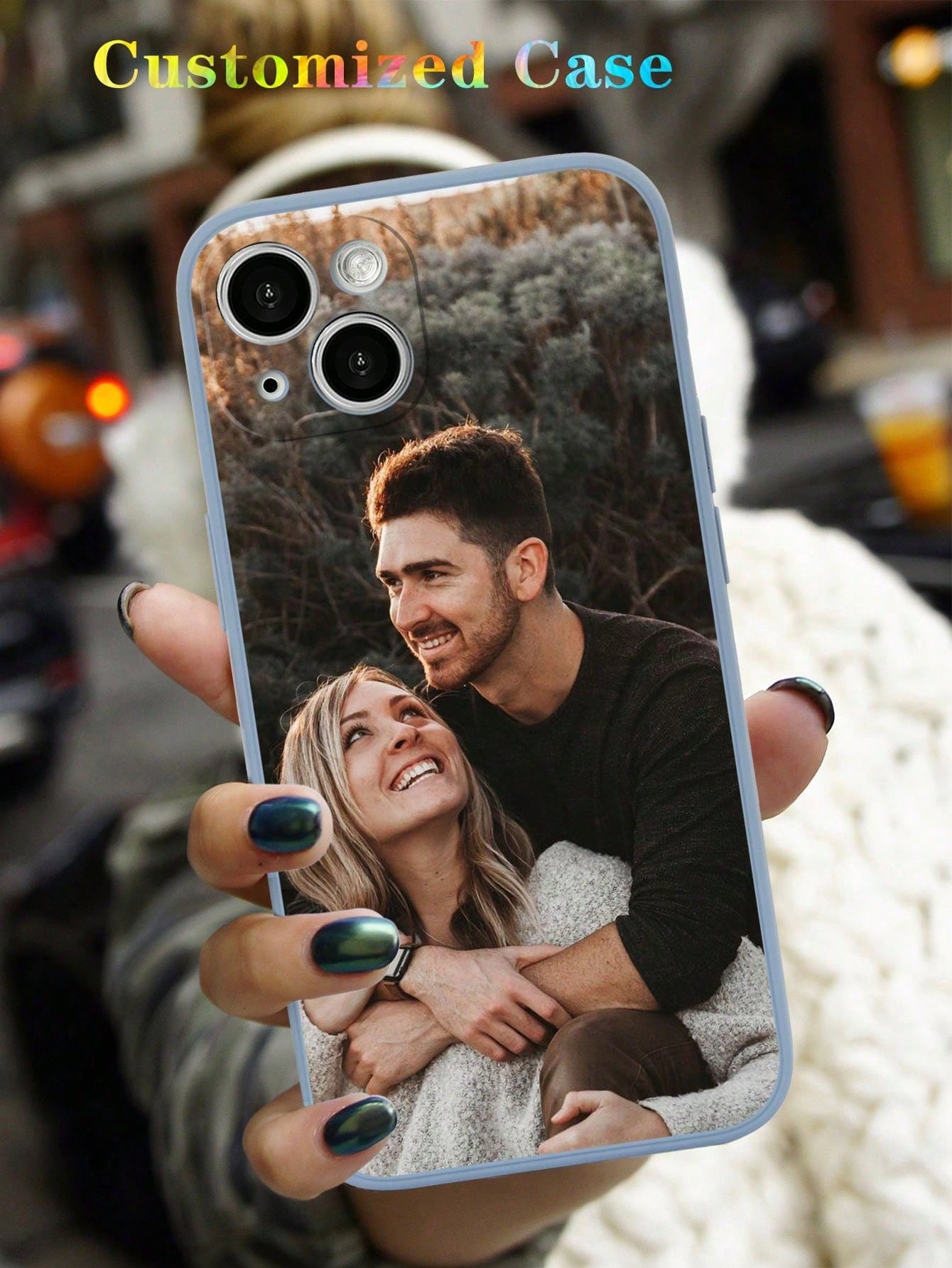 Customized Transparent Tpu Soft Phone Case Compatible With IPhone 11/13/14/15 Pro Max, Featuring Sweet/Sexy Photos With Personalized Customization Of Everyday Life, Friends, Family, Babies, Pets, Cartoon, Scenery, Beach, Swimming, And Cute Flower Pattern