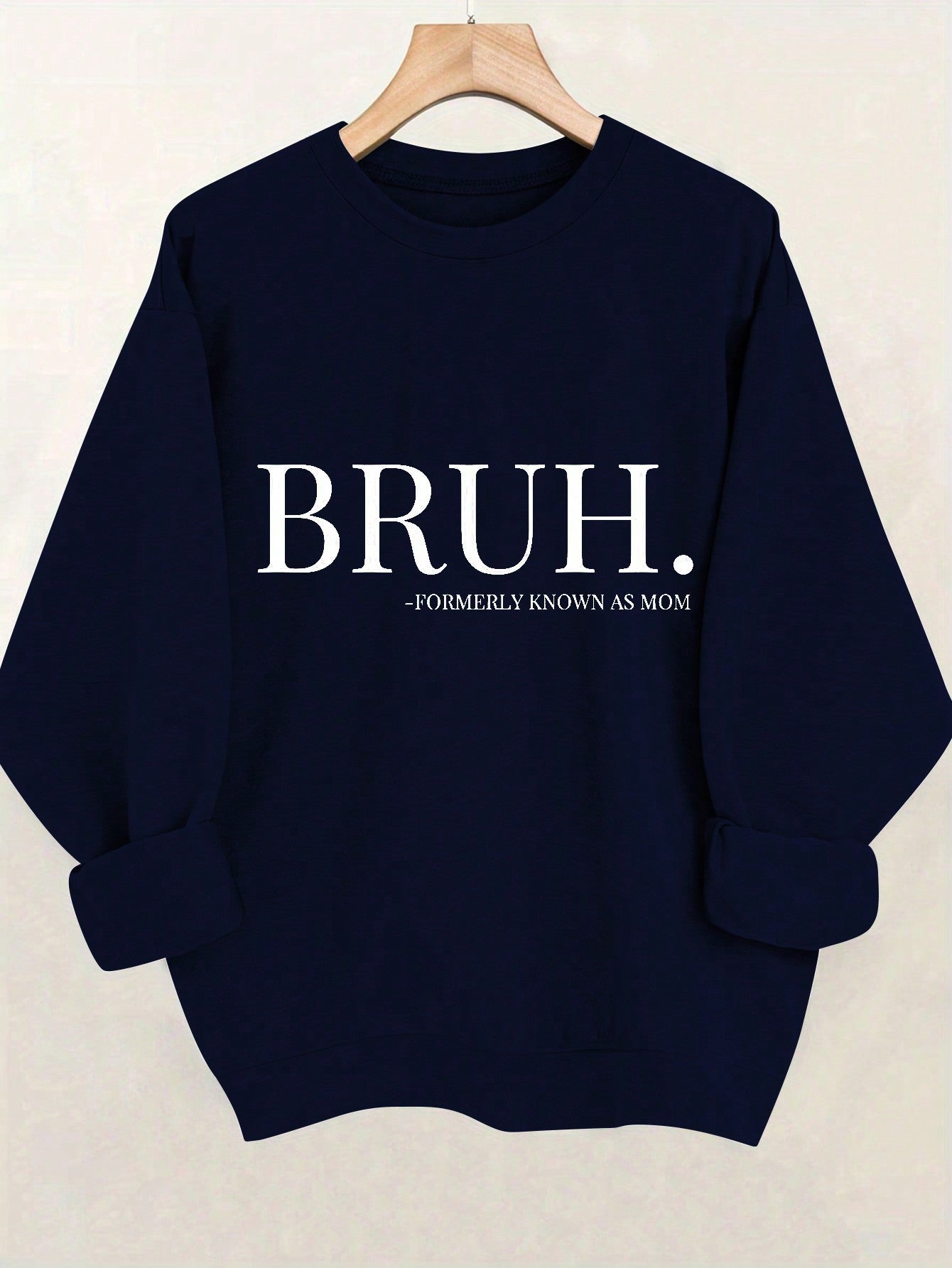 Casual Graphic Print Sweatshirt, Spring/Autumn