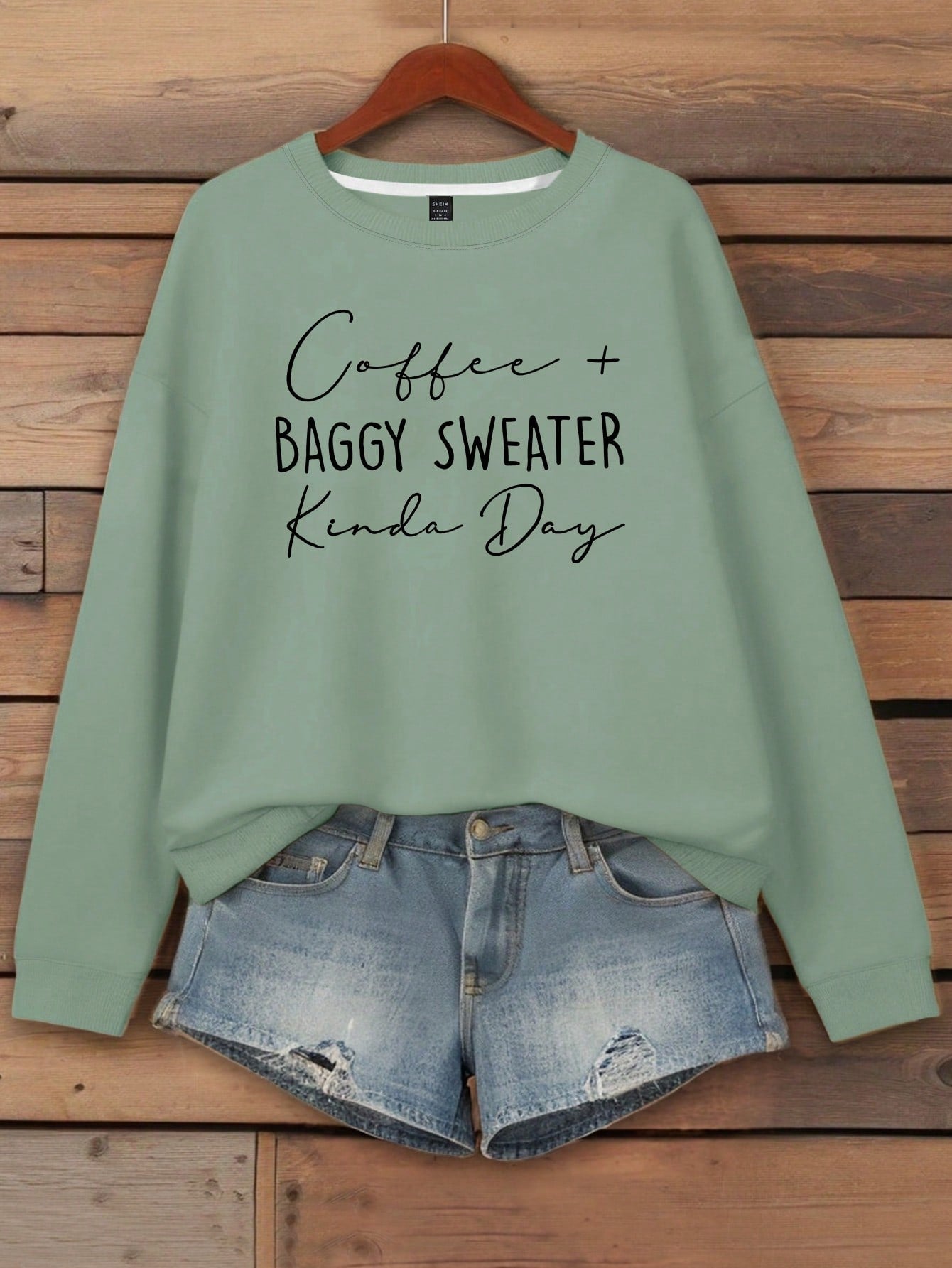 Women's Letter Printed Hot Selling Round Neck Hoodie