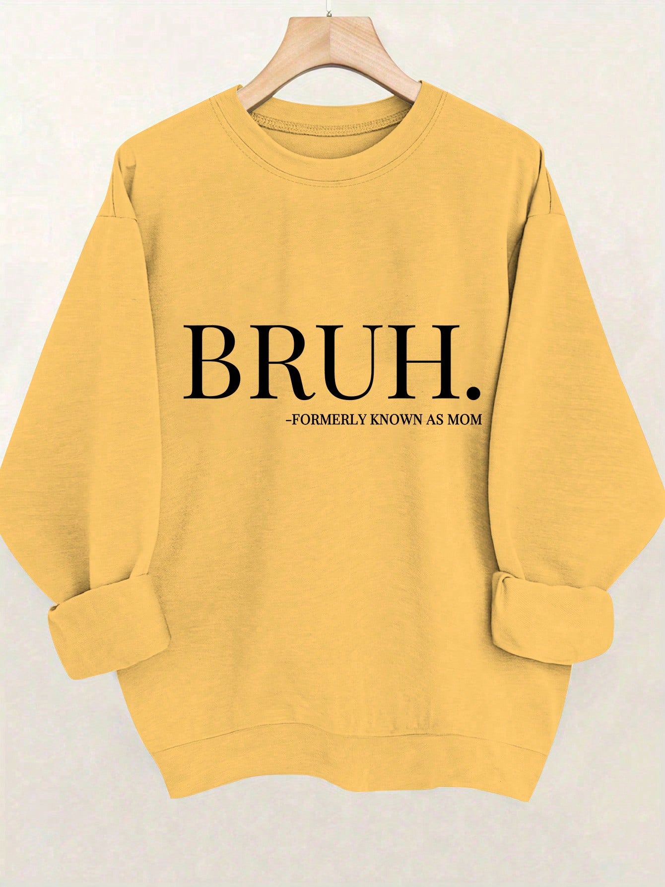 Casual Graphic Print Sweatshirt, Spring/Autumn