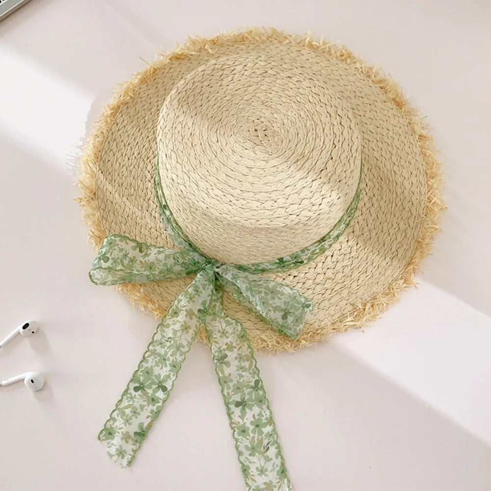 Raffia Straw Braided Sun Hat