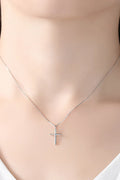 Cross Pendant 925 Sterling Silver Necklace
