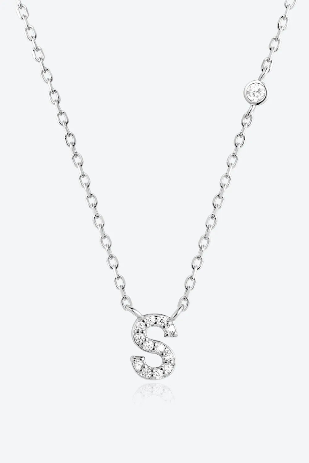 Q To U Zircon 925 Sterling Silver Necklace