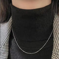 Platinum-Plated Copper Necklace