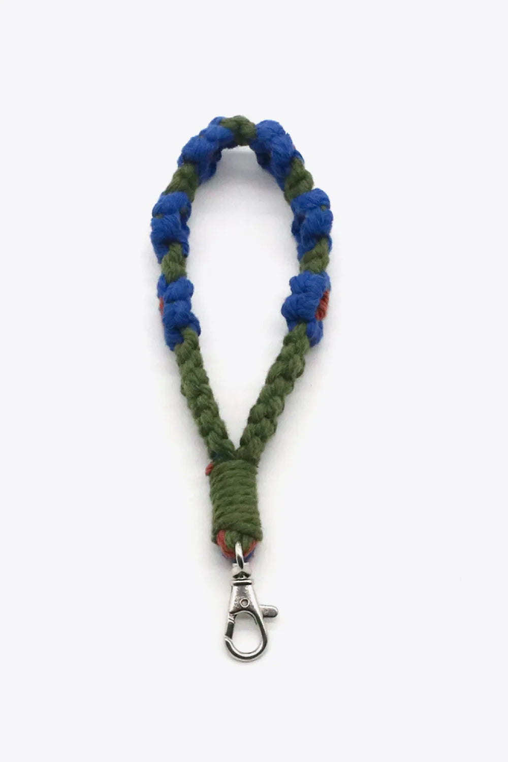 Assorted 4-Pack Hand-Woven Flower Macrame Wristlet Keychain