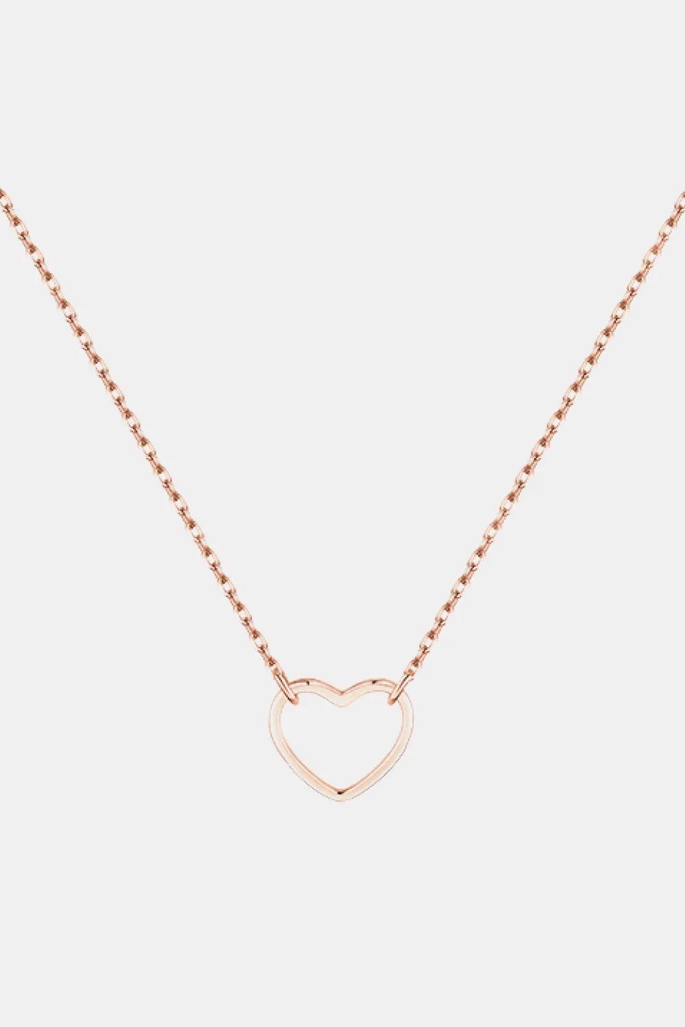 925 Sterling Silver Heart Shape Pendant Necklace