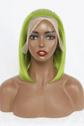 12" 140g Lace Front Wigs Human Hair in Lime 150% Density